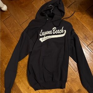 Laguna Beach high school Port and Company Black Hoodie Sweater